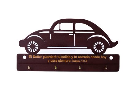 Porta Llaves de Madera Pintada